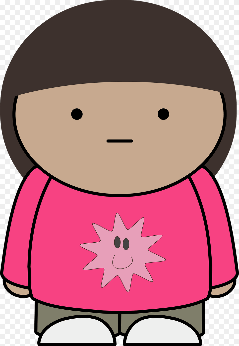 Medium Brown Haired Neutral Girl Clipart, Toy, Baby, Person Free Png