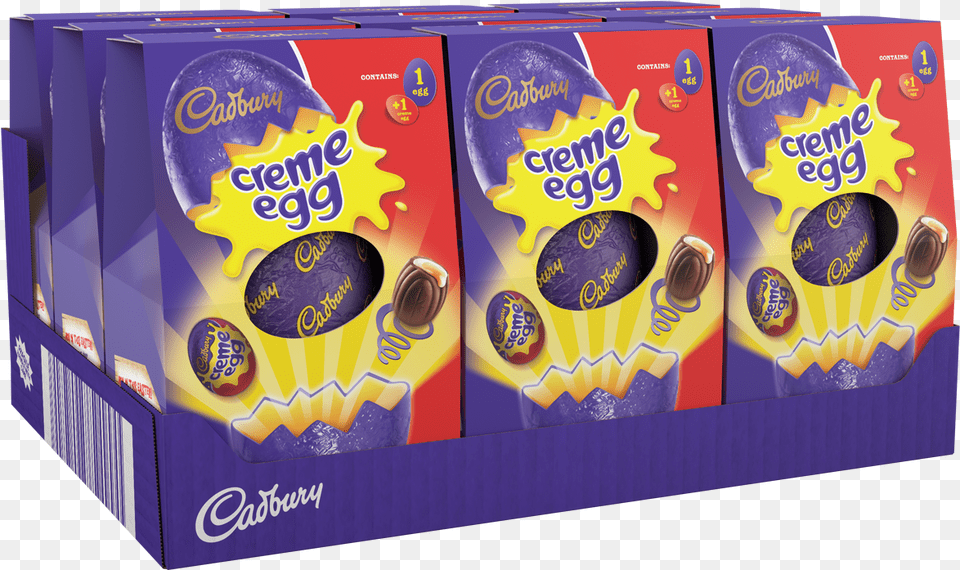 Medium Creme Egg 138g Box Of Cadbury Easter Egg Varieties, Food, Sweets Png Image