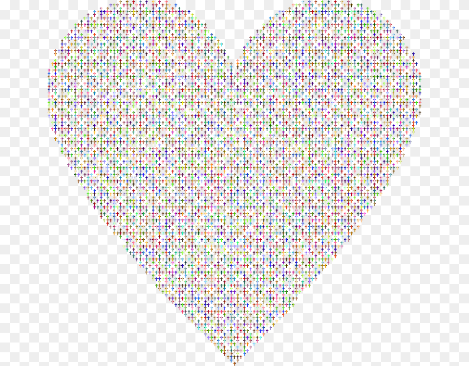 Medium Dashed Lines Art, Heart, Pattern Free Png Download