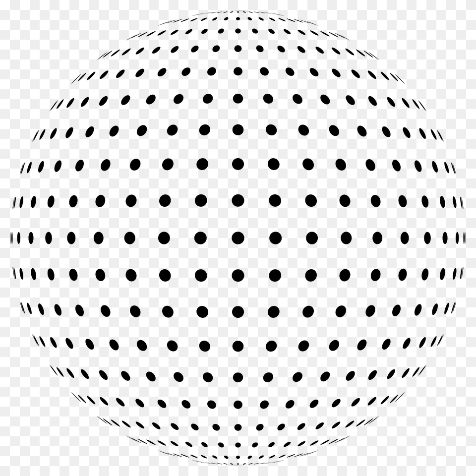 Medium Density Dots Sphere Clipart, Pattern Png Image