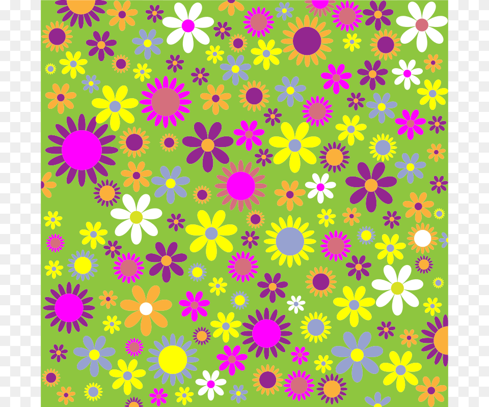 Medium Flower Background Clip Art, Floral Design, Graphics, Pattern, Daisy Free Png