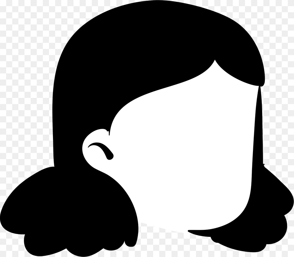 Medium Hair Style Clipart, Silhouette, Stencil, Clothing, Hardhat Free Png
