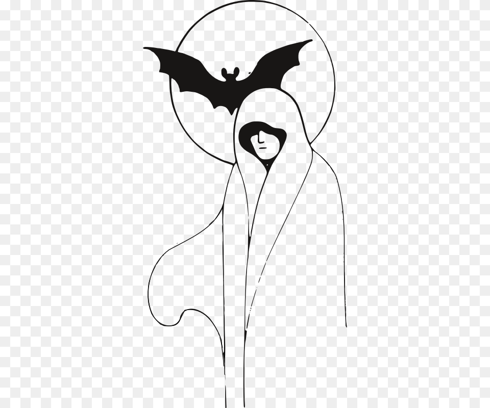 Medium Image Black And White Ghost, Stencil, Person Free Transparent Png