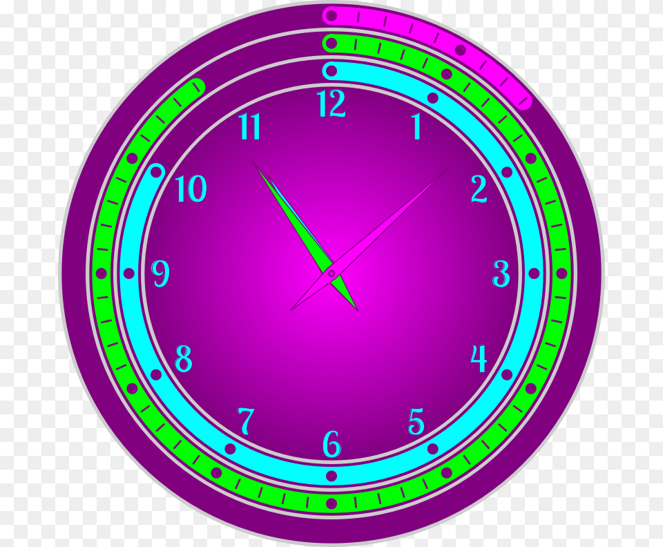 Medium Image Camaro Neon Clock, Analog Clock Free Transparent Png