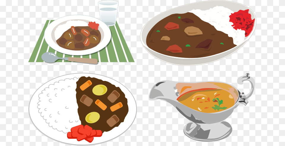Medium Image Curry Rice Food Clipart, Dish, Lunch, Meal, Cutlery Png