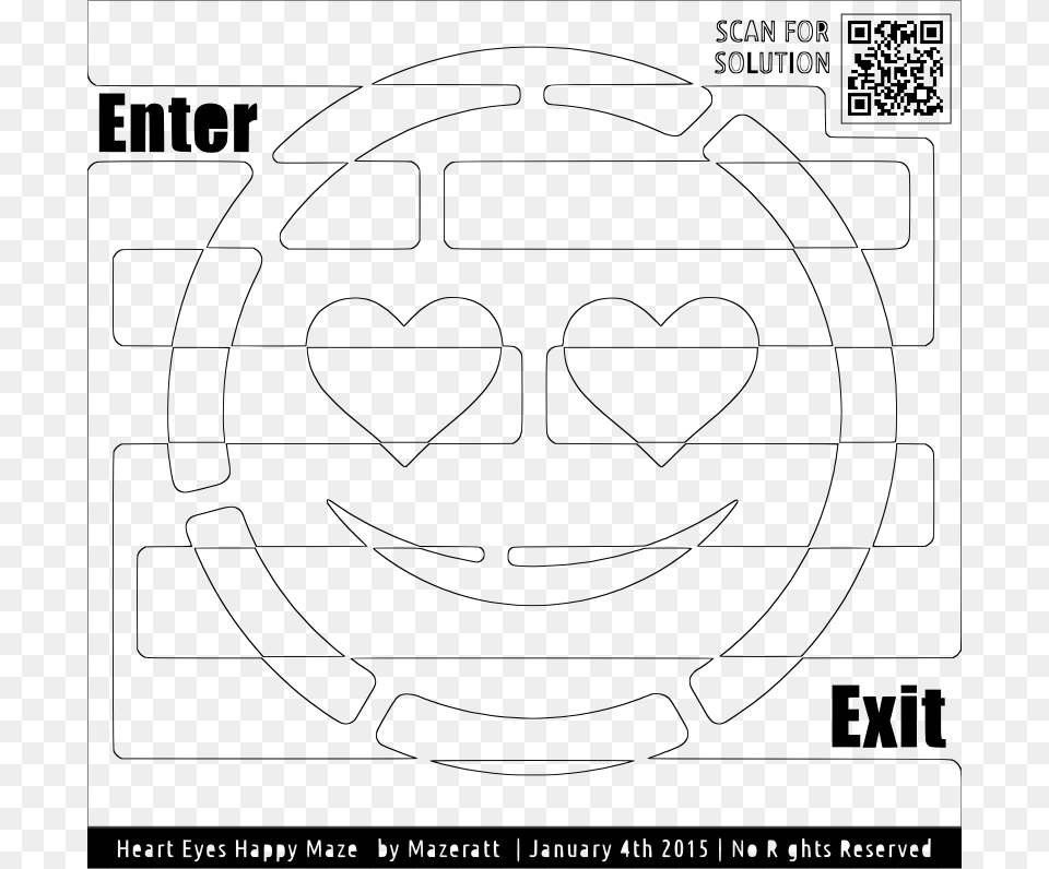 Medium Image Emoji Maze, Gray Free Png