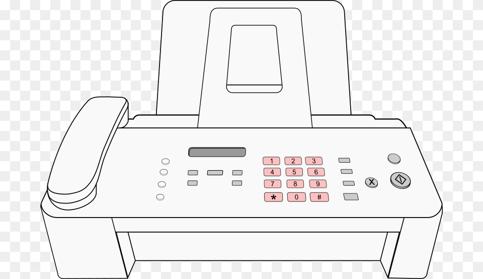 Medium Image Fax Machine Clip Art, Computer Hardware, Electronics, Hardware, Printer Free Transparent Png