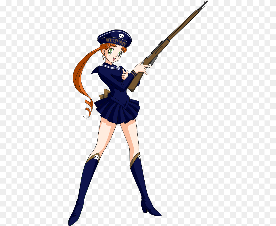 Medium Kronstadt Sailors Uniform, Book, Comics, Weapon, Rifle Png Image