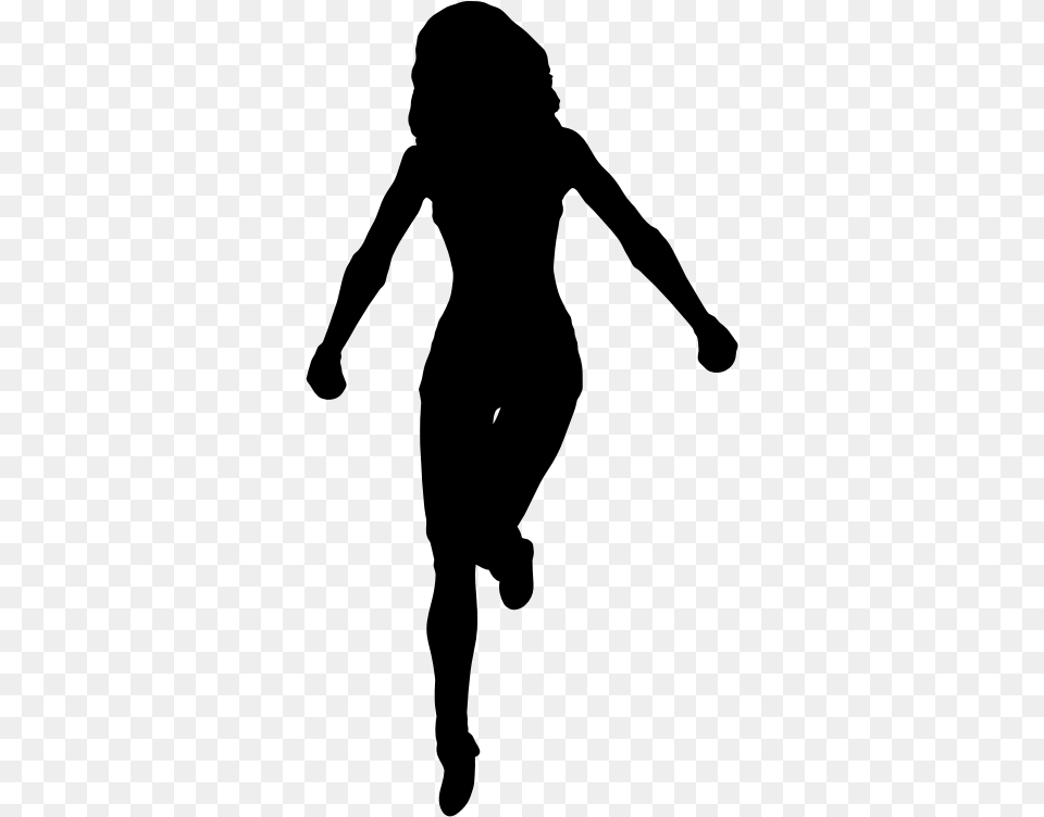 Medium Silhouette Female, Gray Png Image