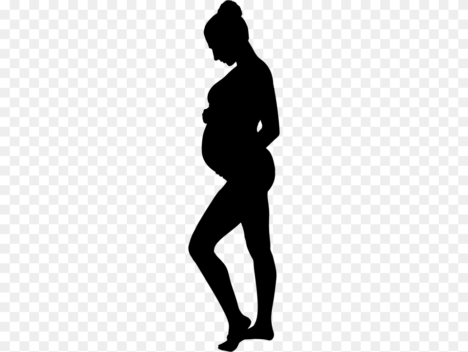 Medium Image Silhouette Pregnant Woman, Gray Free Png