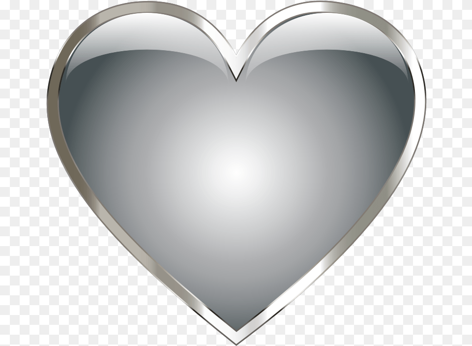Medium Image Silver Heart Free Png Download