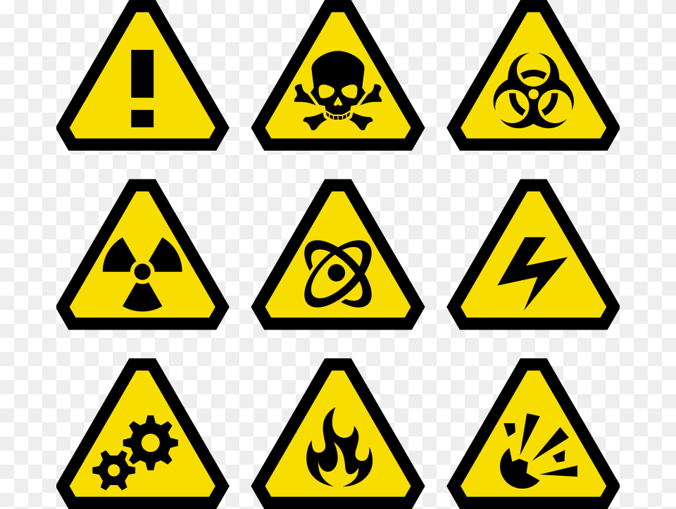 Medium Warning Signs, Sign, Symbol, Road Sign Png Image
