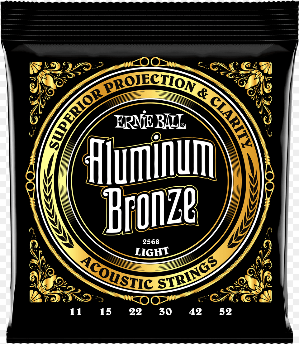 Medium Light Aluminum Bronze Acoustic Guitar Strings Ernie Ball Aluminum Bronze Light, Alcohol, Beer, Beverage, Lager Free Transparent Png