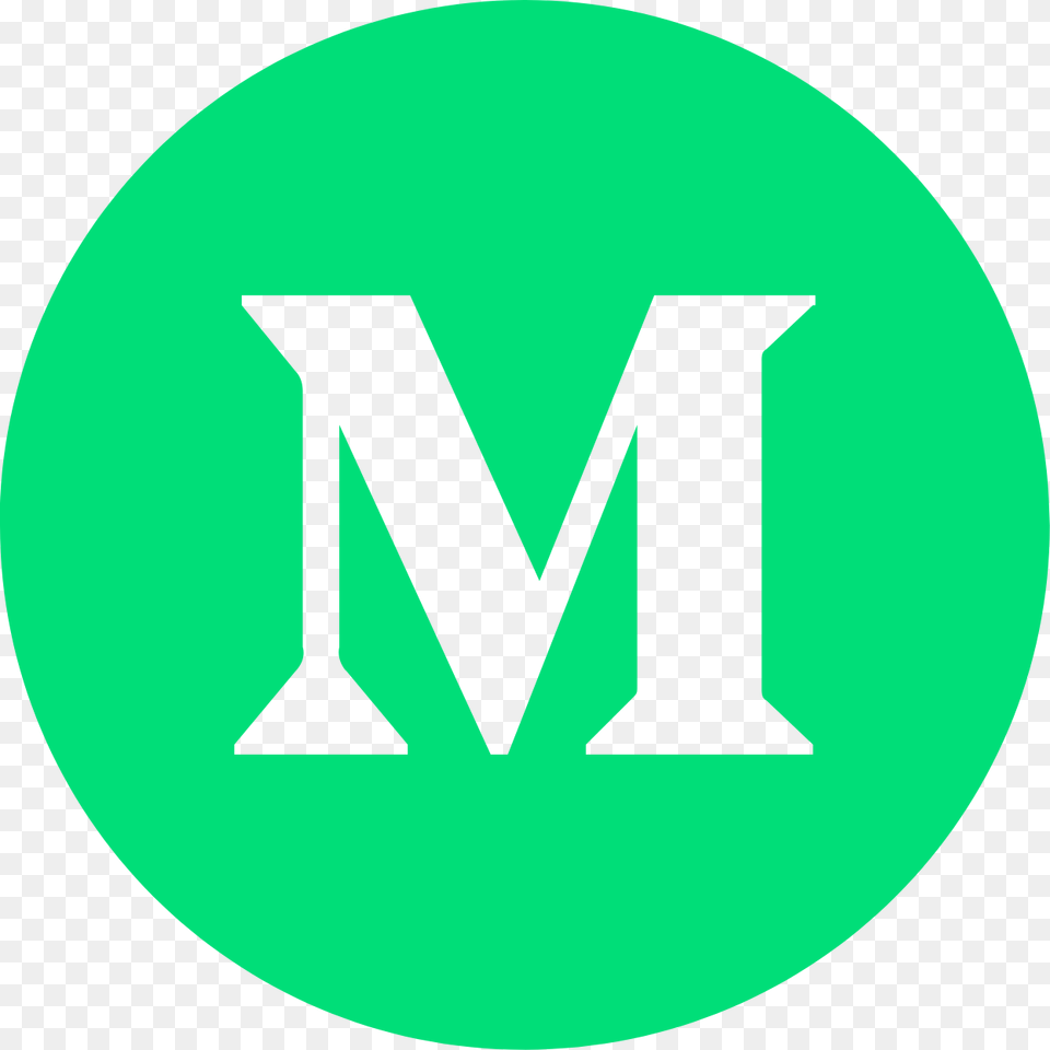 Medium Logo Round Download Medium Logo Round, Green, Symbol, Disk, Sign Png