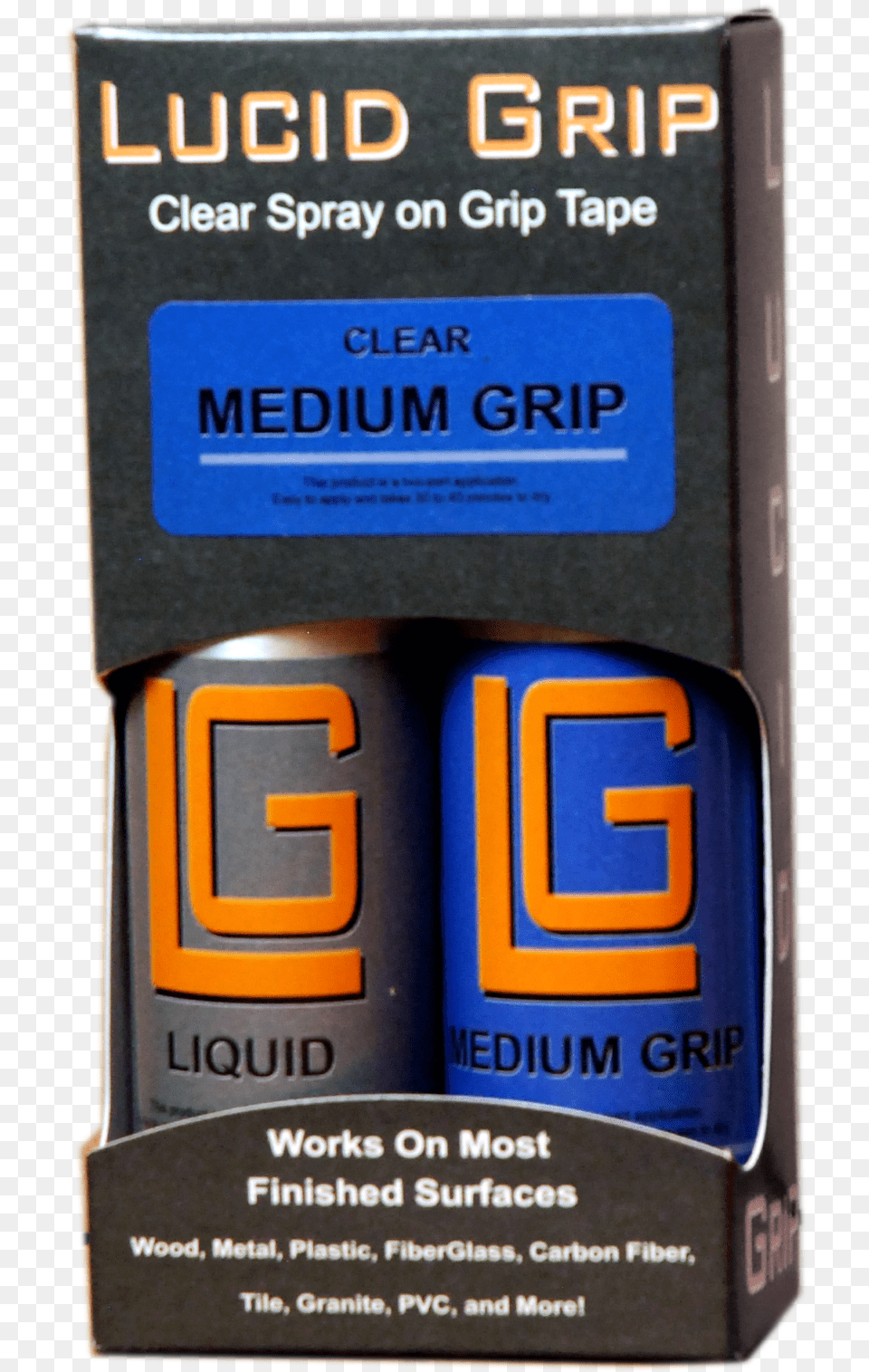 Medium Lucid Grip Spray On Grip Tape, Bottle, Can, Tin, Credit Card Free Png