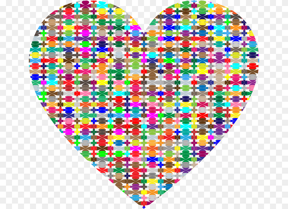 Medium Mosaic Heart, Pattern, Art, Person Free Png Download
