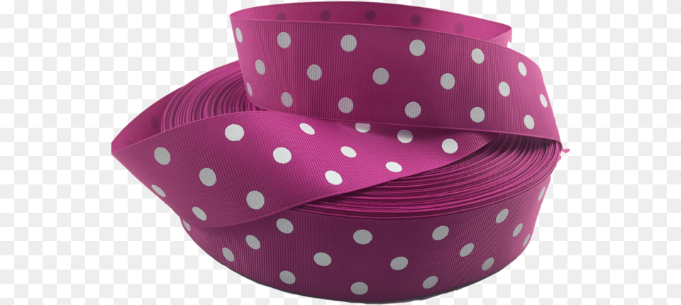 Medium Pink Polka Dot Grosgrain Ribbon Polka Dot, Pattern Png