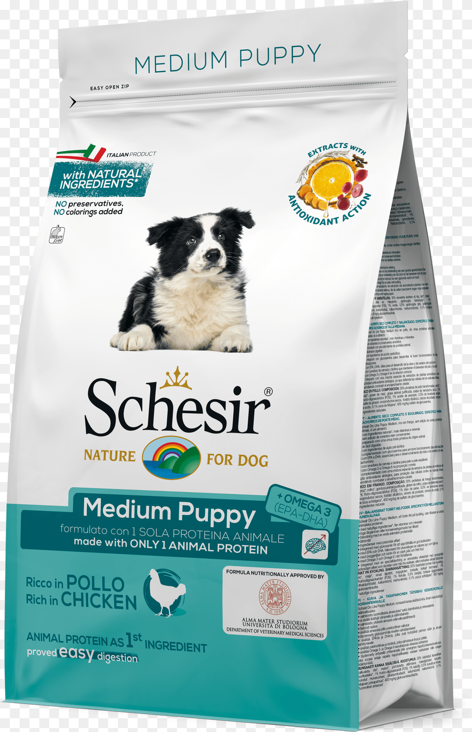 Medium Puppy With Chicken Schesir Sterilized Light, Advertisement, Animal, Canine, Dog Png