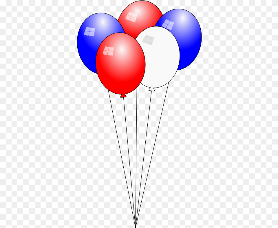 Medium Red White And Blue Balloons Clip Art, Balloon, Sphere Free Png