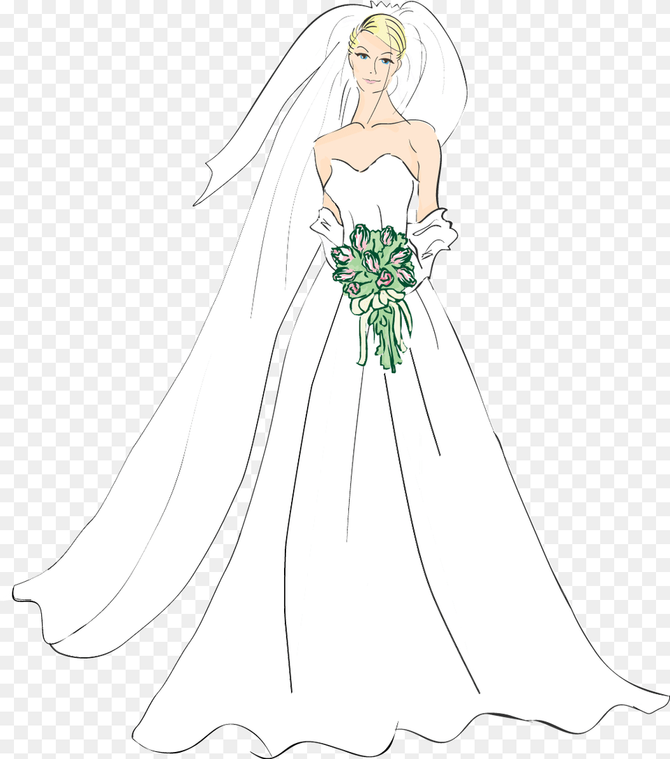 Medium Resolution Of Bridal Good Wedding Bride Clipart Bridals Clipart, Formal Wear, Wedding Gown, Clothing, Dress Free Png