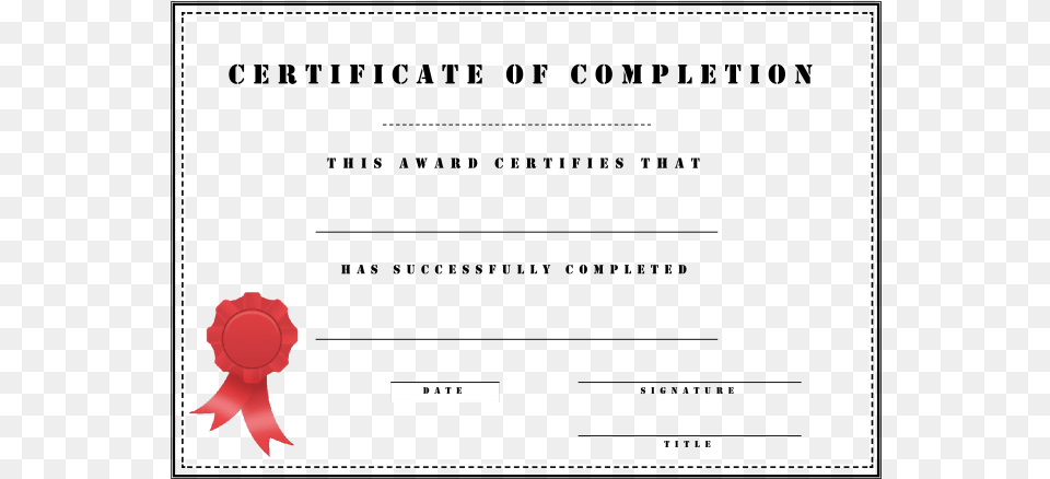 Medium Size Of Certificate Of Completion Template Training Course Completion Certificate Template, Flower, Plant, Rose, Petal Free Png
