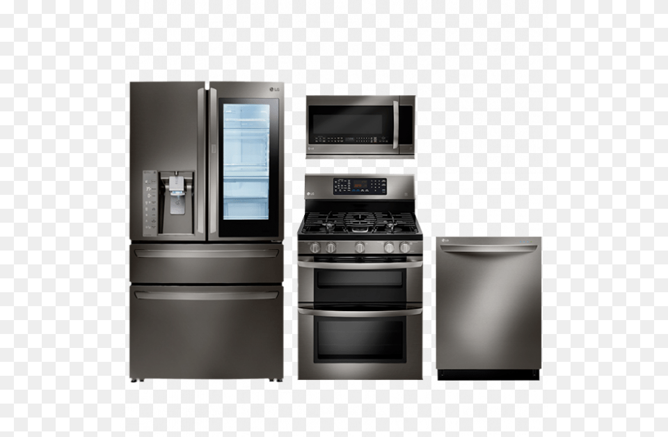 Medium Size Of Kitchen Appliances Perfect Samsung Kitchen Black Stainless Steel Lg, Device, Appliance, Electrical Device, Microwave Free Transparent Png