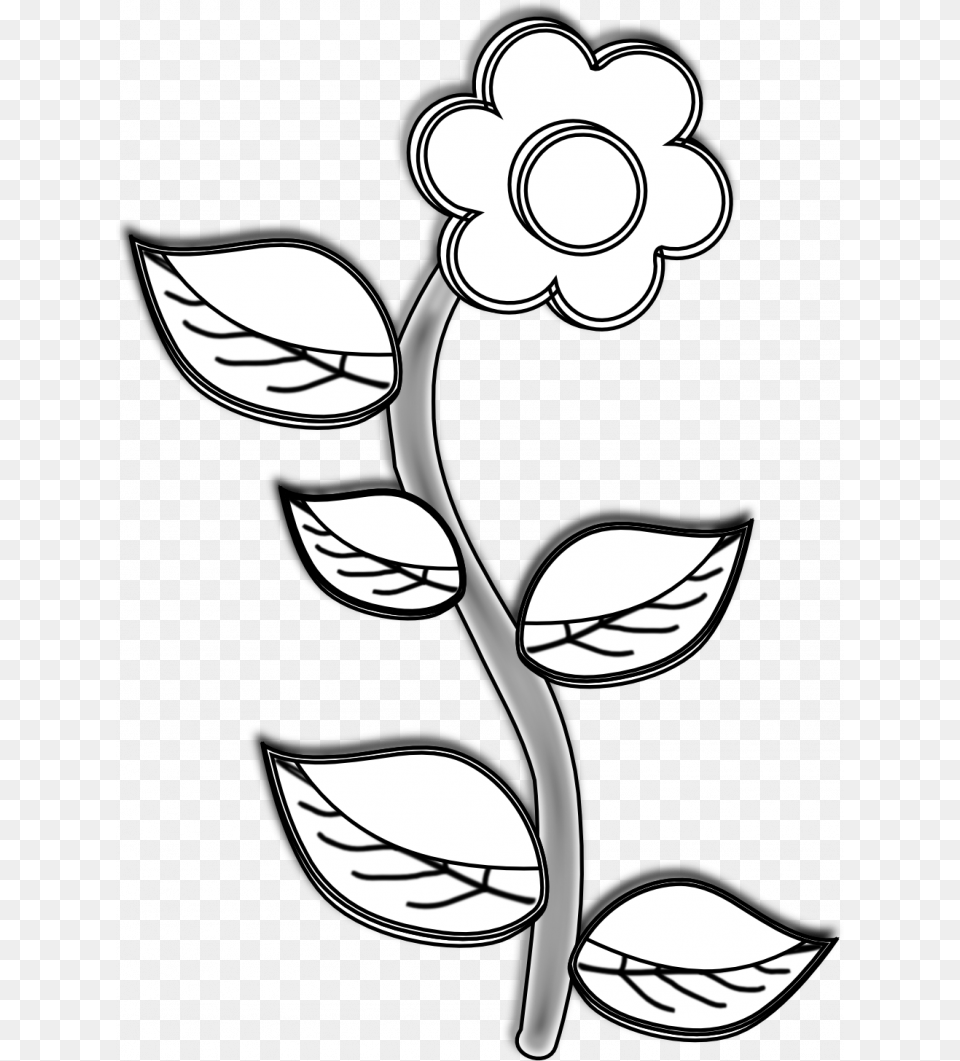 Medium Size Of Line Drawing Animals Clipart Camera Plant In Black And White, Art, Graphics, Pattern, Flower Png