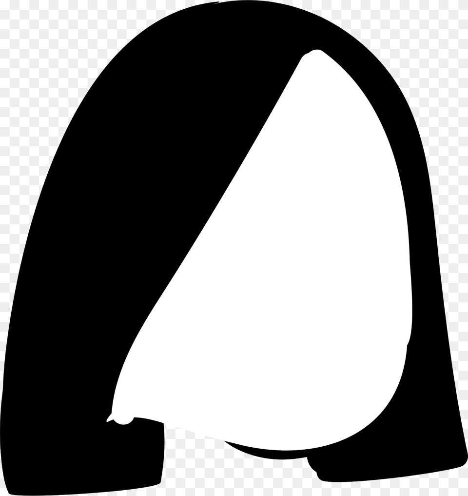 Medium Straight Hair Style Clipart, Triangle, Clothing, Hat, Astronomy Png Image