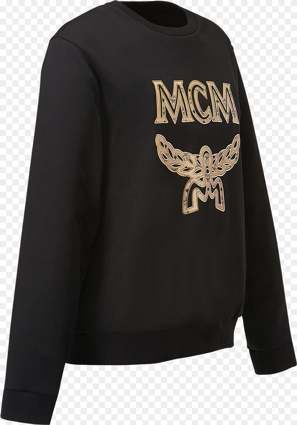 Medium Womens Logo Sweatshirt Black Mcm, Clothing, Hoodie, Knitwear, Sweater Free Png Download