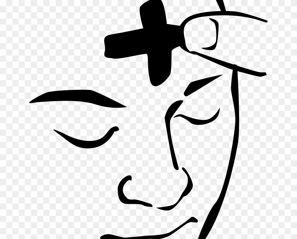Medquit Collection Of Ash Wednesday Clipart Black And White, Gray Free Png Download
