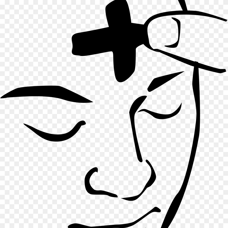 Medquit Collection Of Ash Wednesday Clipart Black And White, Gray Free Png
