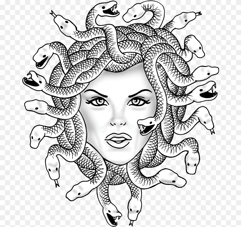 Medusa 4 Image Medusa, Art, Doodle, Drawing, Face Free Png