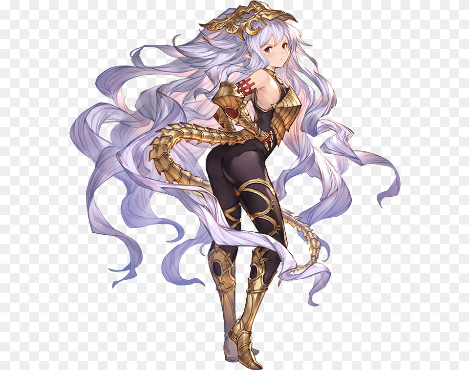 Medusa 7 Hits Granblue Fantasy Medusa, Adult, Book, Comics, Female Free Png Download