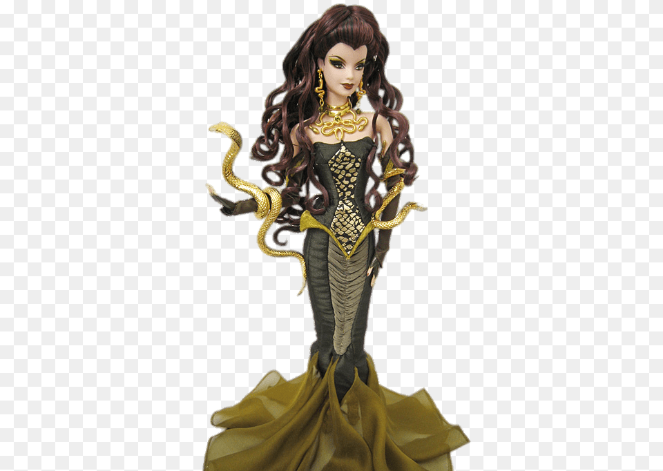 Medusa Barbie Doll, Figurine, Person, Woman, Female Free Transparent Png