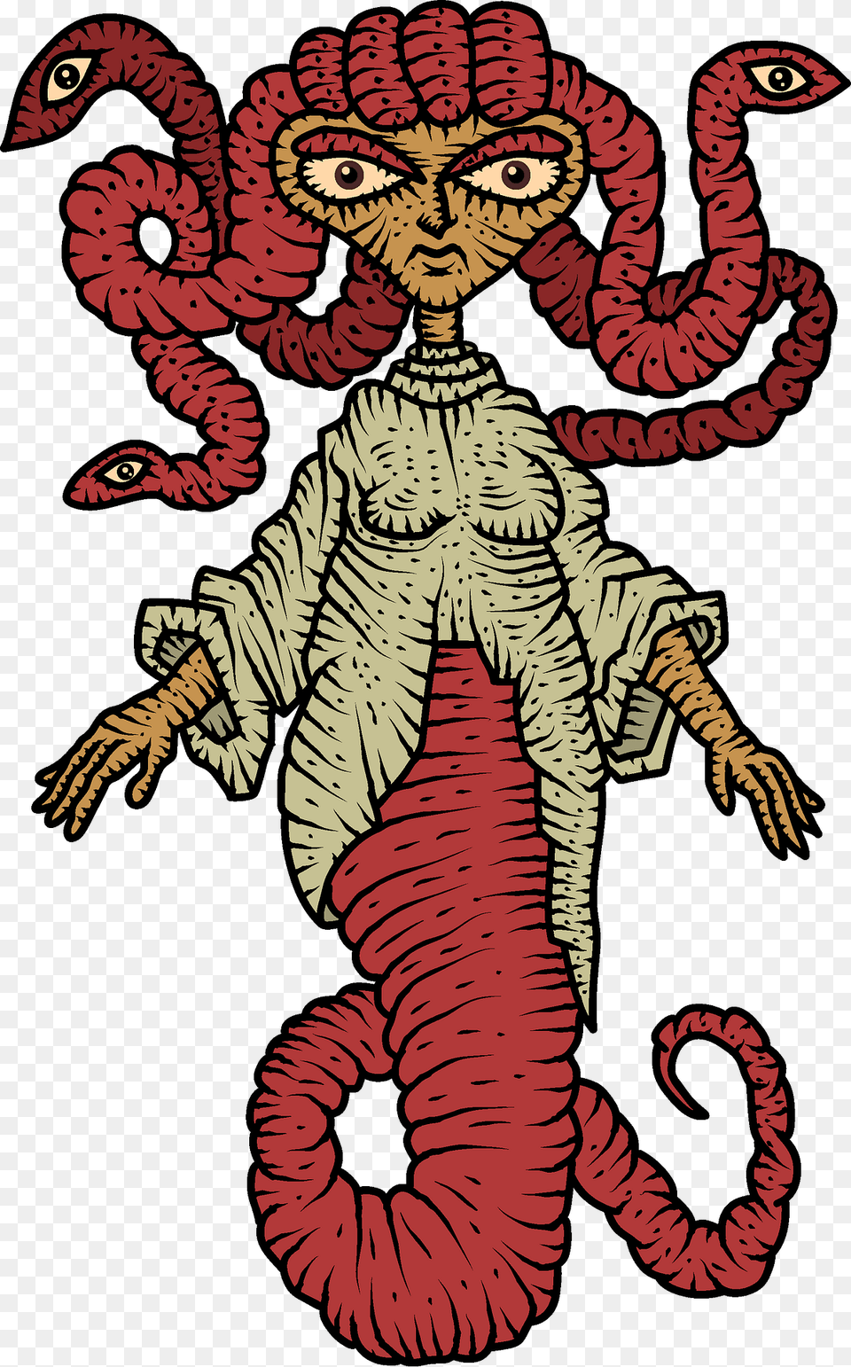 Medusa Clipart, Book, Comics, Publication, Baby Free Png