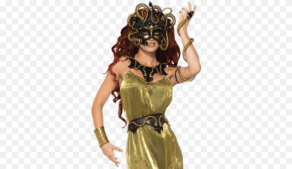 Medusa Mask, Woman, Person, Female, Costume Png Image