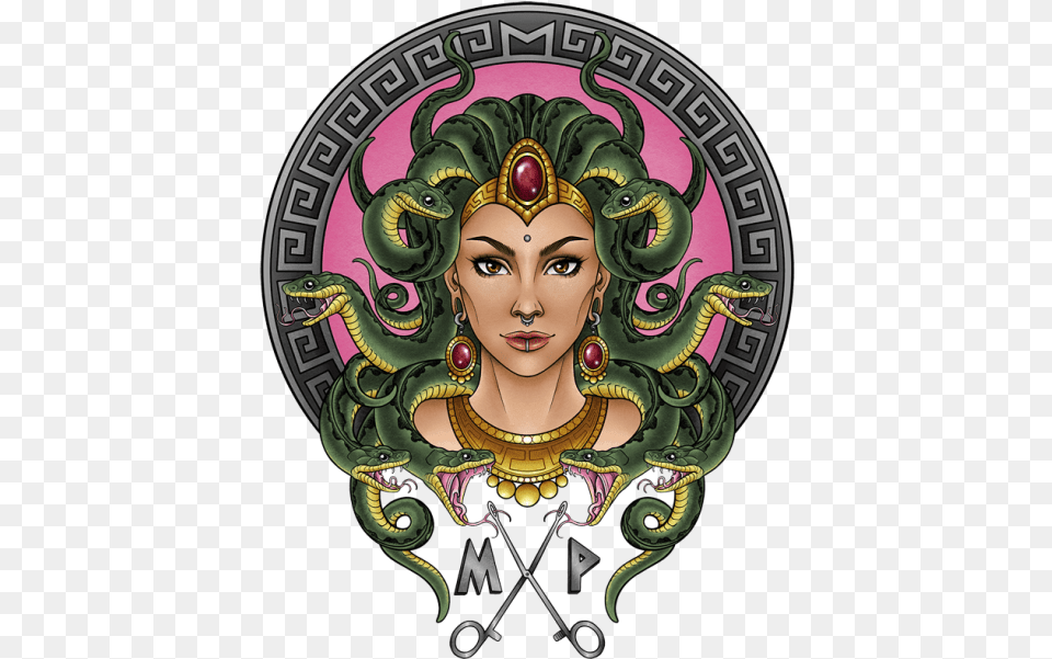 Medusa Piercing Liverpool Illustration, Adult, Female, Person, Woman Free Png