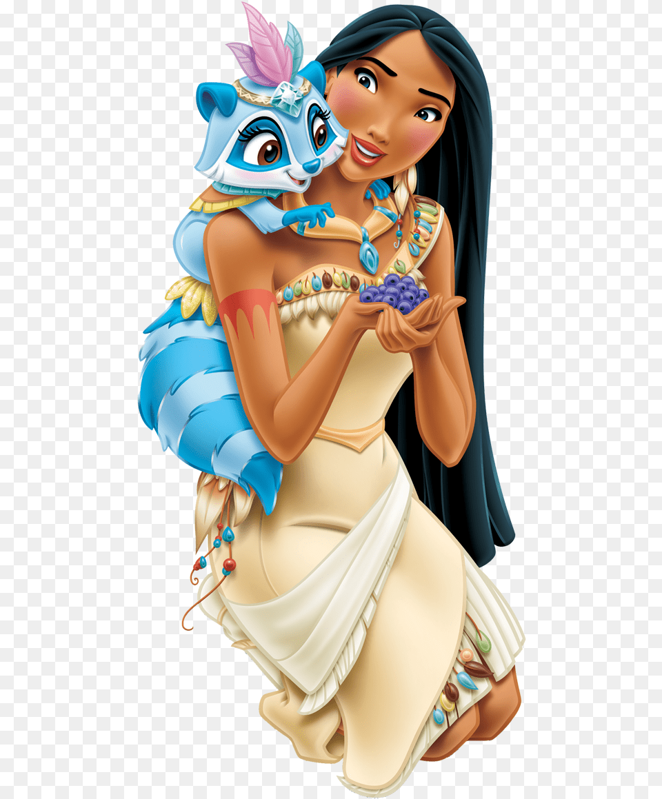 Meeko Is Both Cute And Scary In This Artwork Pocahontas Disney Princess Pocahontas, Adult, Book, Comics, Female Free Transparent Png