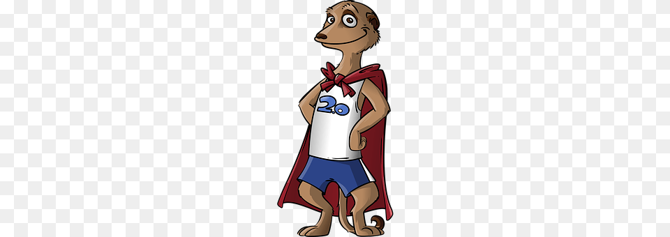 Meerkat Book, Cape, Clothing, Comics Png Image