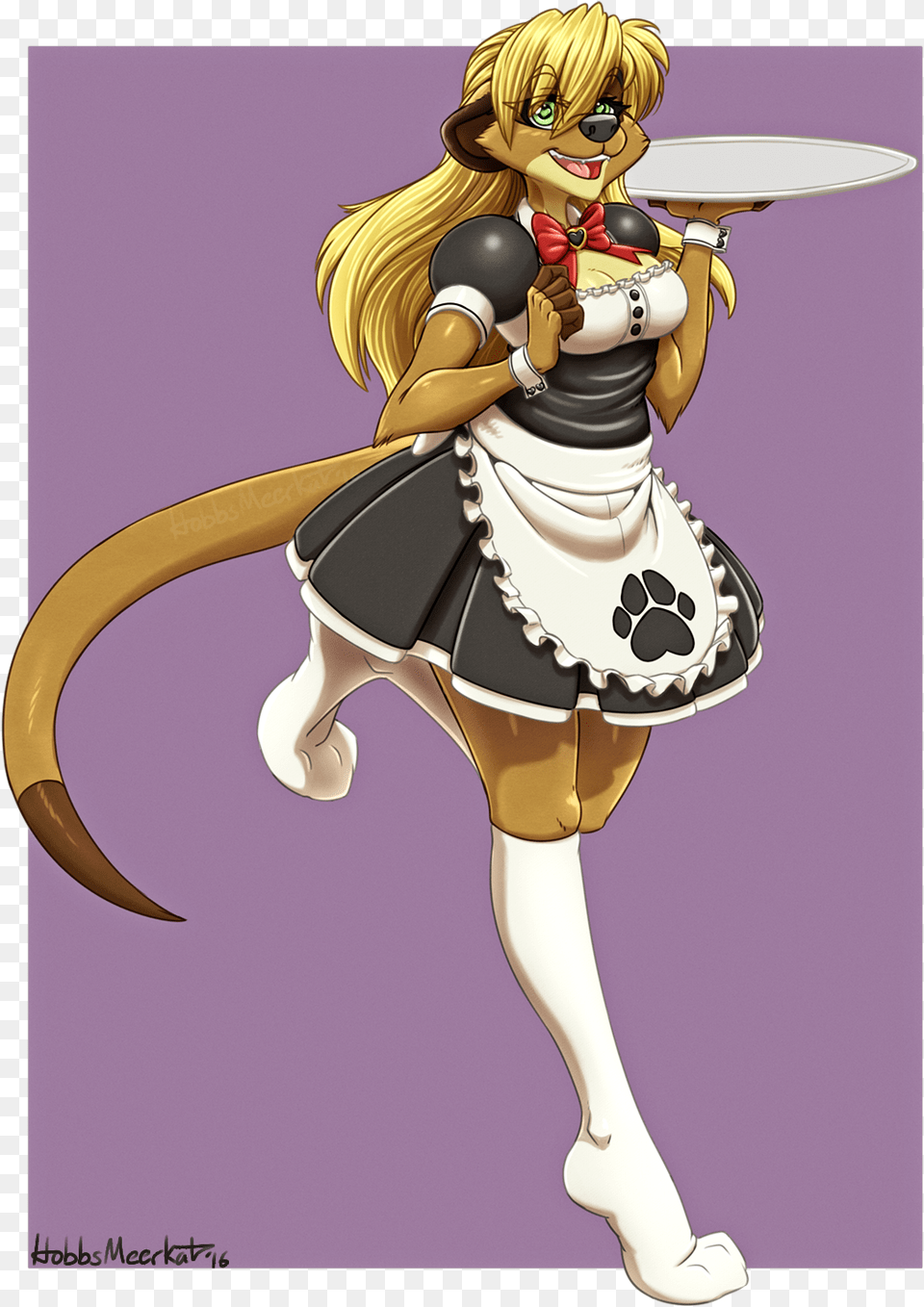 Meerkat Maid Maryssa Anime Meerkat Girl, Book, Comics, Publication, Adult Free Png Download