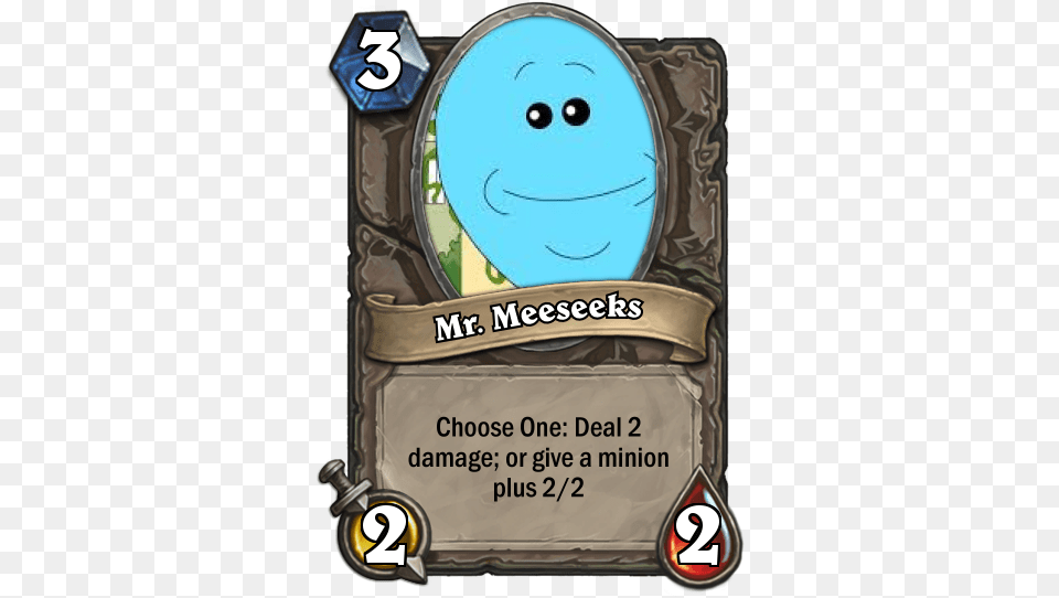 Meeseeks Card Undertale Hearthstone Cards, Advertisement, Book, Comics, Publication Free Png