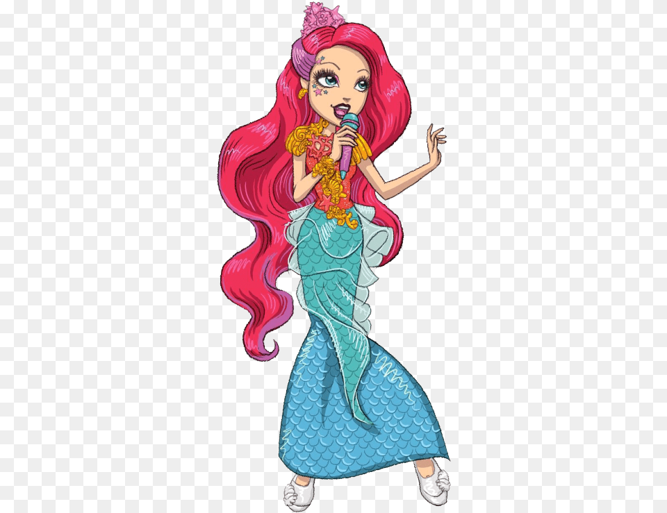Meeshell Mermaid Meeshell Mermaid Mermaid Monster Ever After High Book Art, Adult, Publication, Person, Female Png