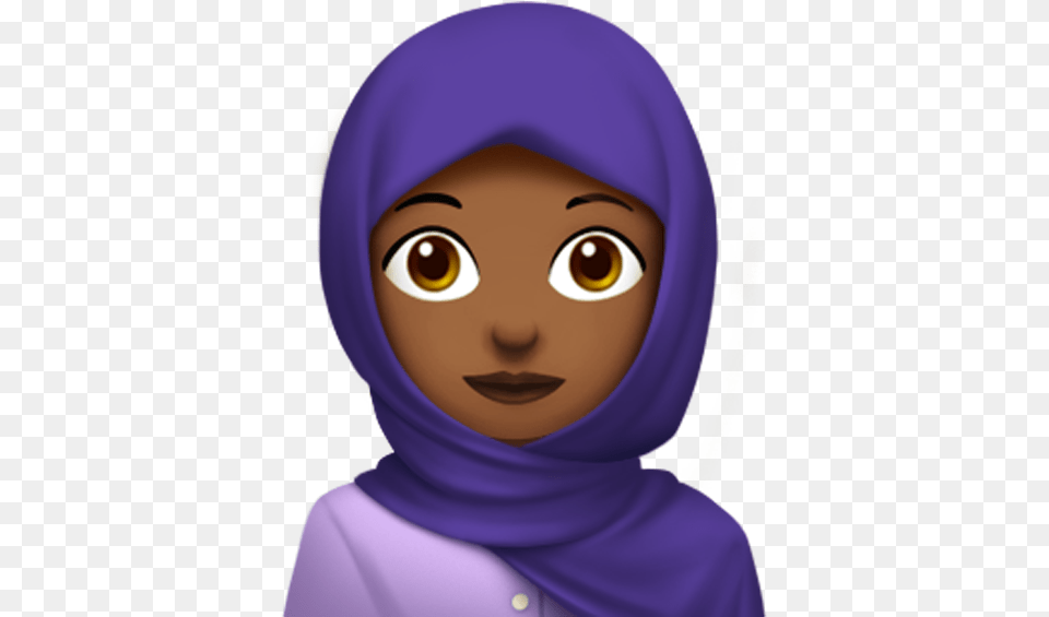 Meet Appleu0027s New Emojis Zombies Hijabs And Sandwiches Hijab Emoji, Clothing, Hood, Baby, Person Png Image