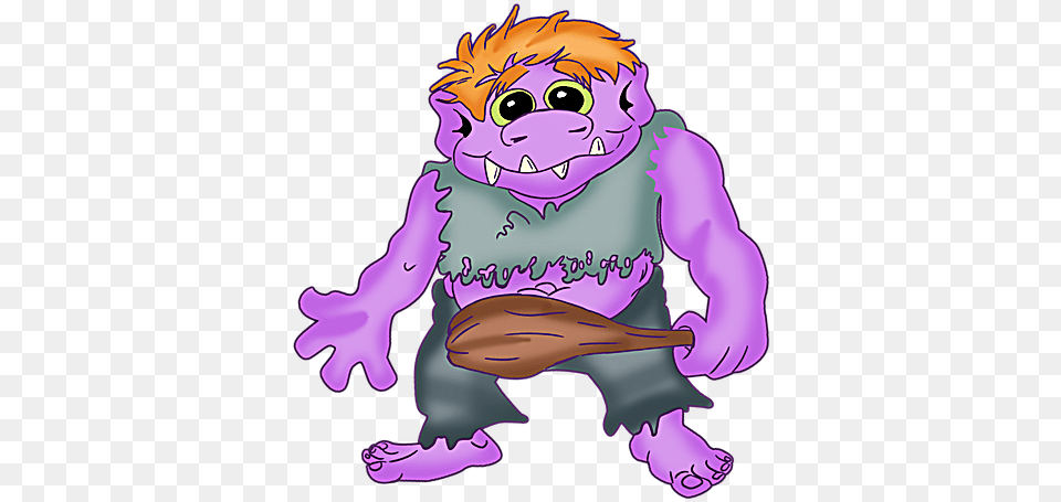 Meet Bullock The Ogre Illustration, Purple, Baby, Person, Face Png