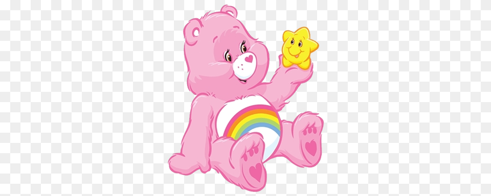 Meet Cheer Bear A Very Happy And Perky Bear Who Helps Care Bears Star Bear, Toy Png