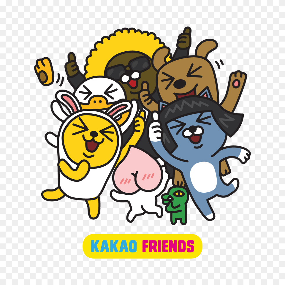 Meet Kakao Friends On Kakaotalk Press Bits, Sticker, Art Png