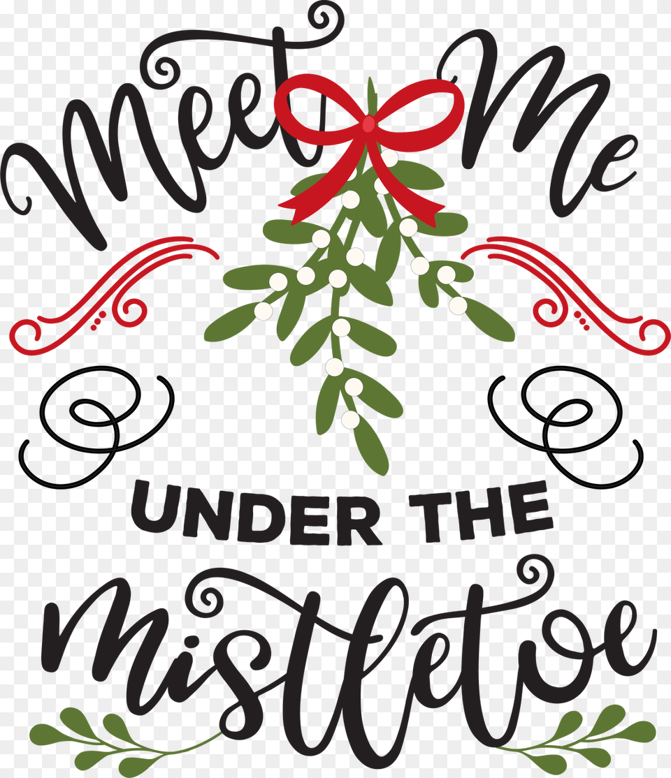 Meet Me Under The Mistletoe Svg Cut File Meet Me Under The Mistletoe, Envelope, Greeting Card, Mail, Christmas Free Transparent Png