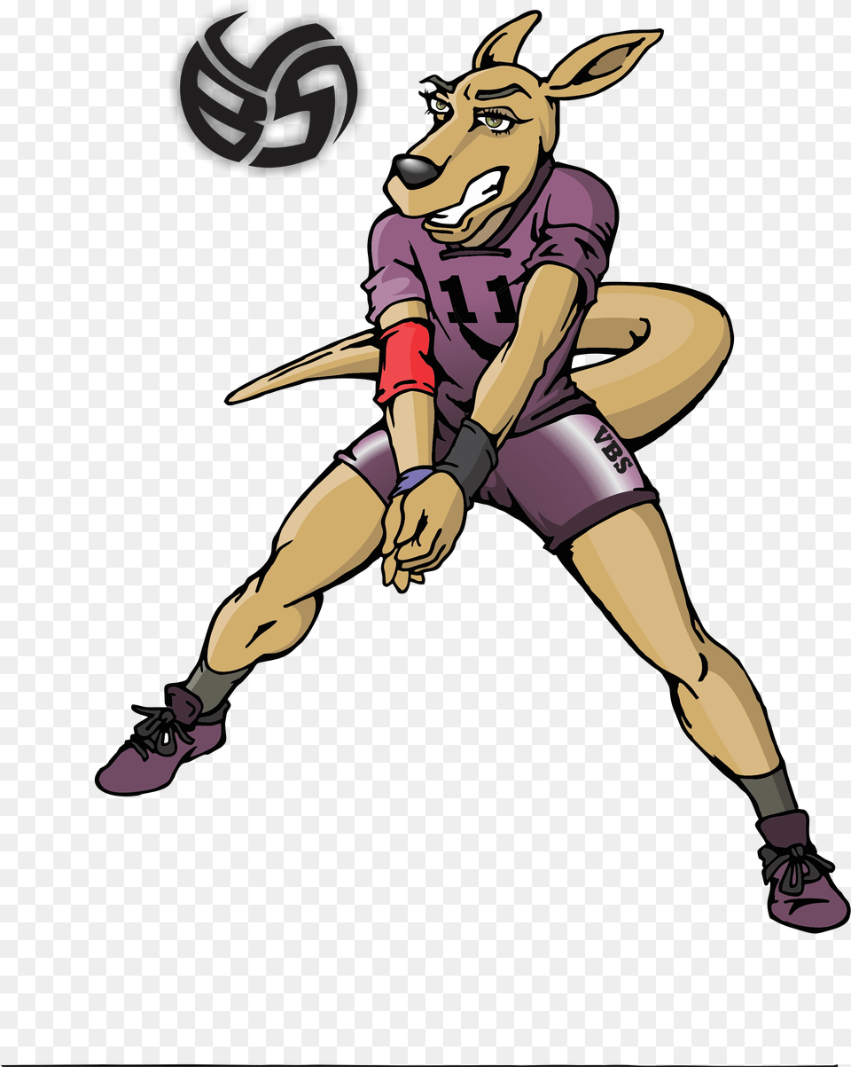 Meet Resee The Kangaroo And Passing Specialist Volleyball, Book, Comics, Publication, Person Free Transparent Png