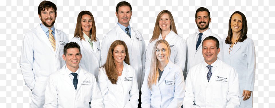 Meet The Doctors Transparent Doctor Group, Lab Coat, People, Coat, Clothing Png
