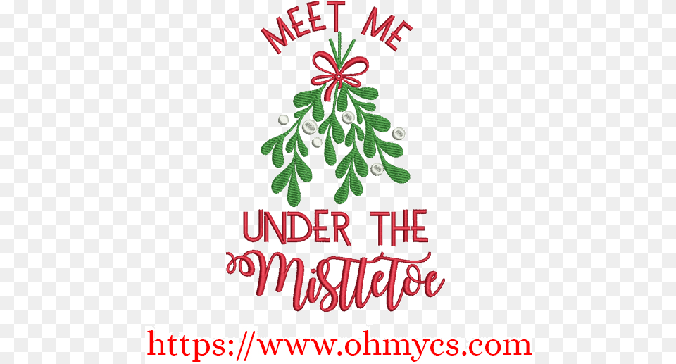 Meet Under The Mistletoe Embroidery Design Natural Foods, Art, Mail, Herbs, Herbal Png Image